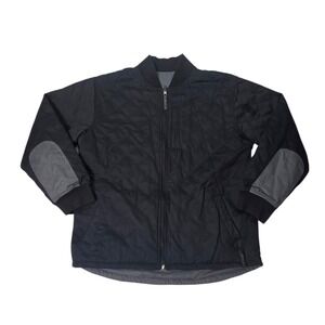 BYLT Jacket Mens L Large Hi-Lo Reversible Bomber Quilted Insulated Full Zip